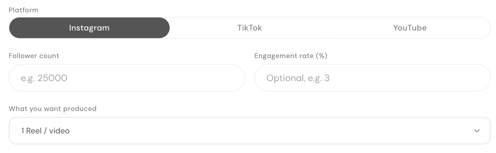 Superdirector: Public budget-calculator inputs; no estimate has been run.
